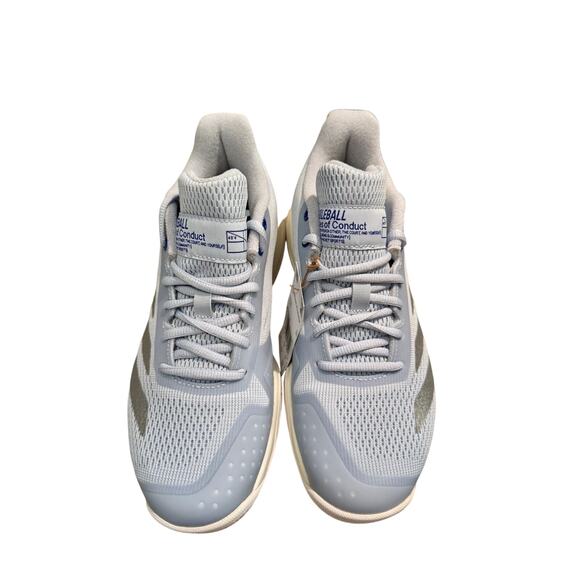 Adidas Courtflash Pickleball Halo Blue Silver court shoe sneaker Women’s 8 NIB - Picture 5 of 10